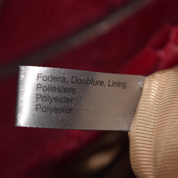 New Gianni Conti Vera Pelle Red Leather Convertible Shoulder Bag Backpack - Picture 12 of 12